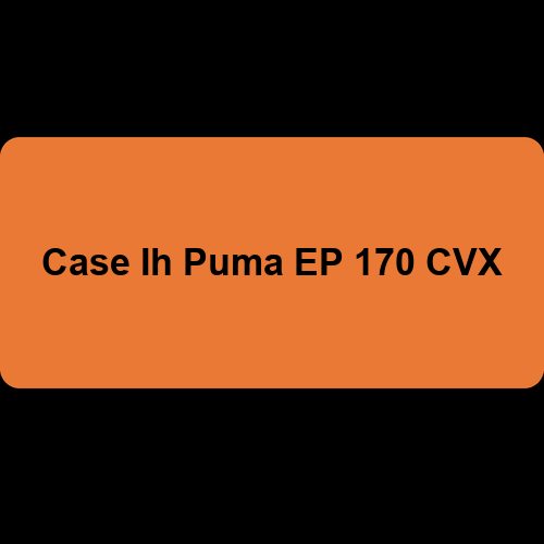 Case Ih Puma EP 170 CVX